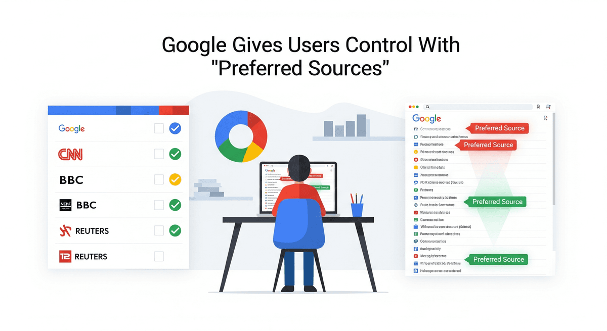 Google Gives Users Control With 'Preferred Sources'