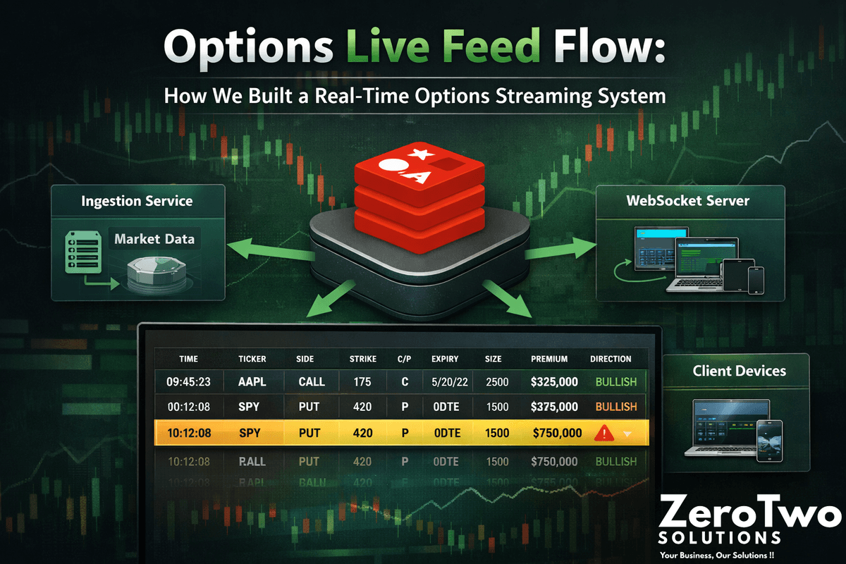 Options Live Feed Flow: How We Built a Real-Time Options Streaming System