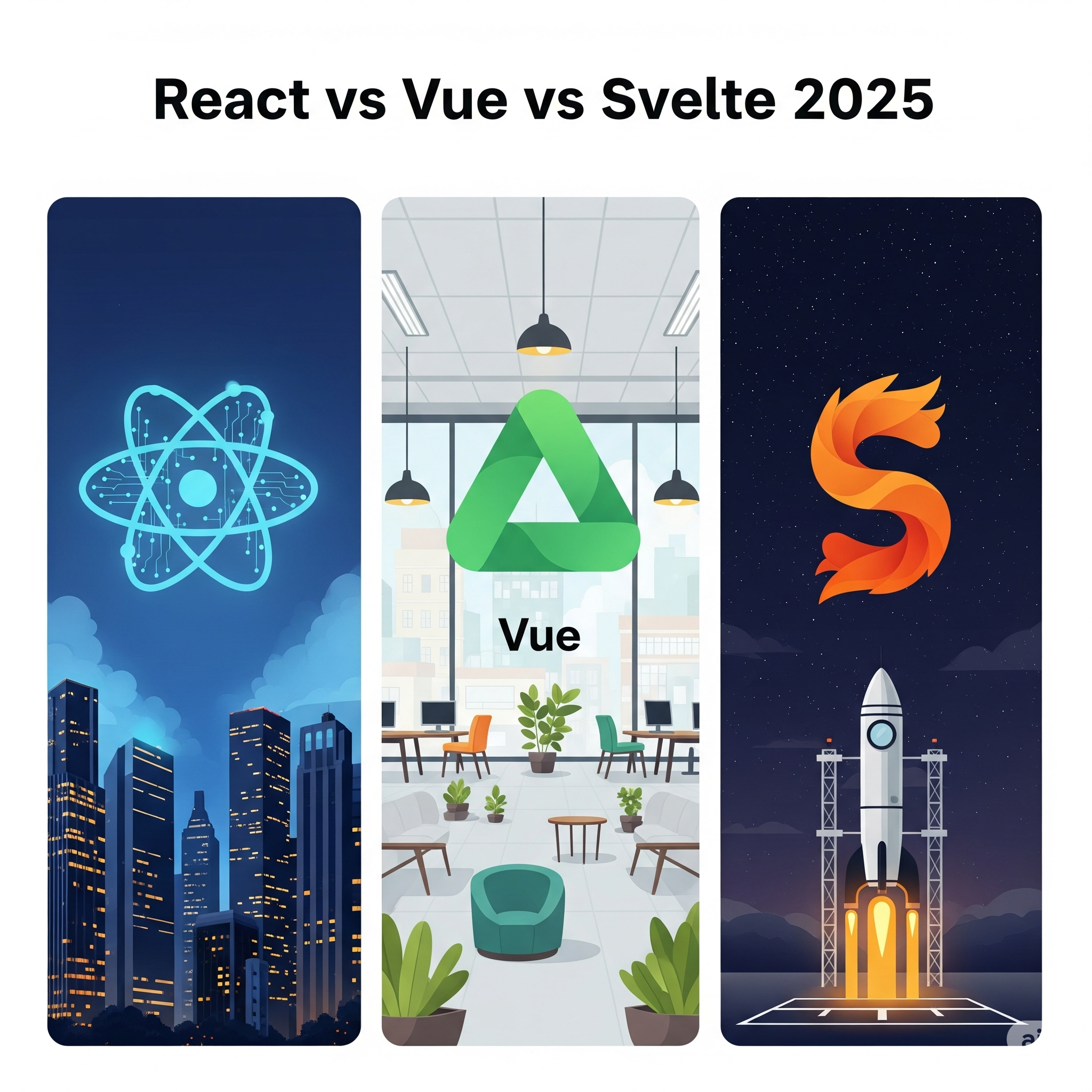 React vs Vue vs Svelte in 2025: Which One Should You Learn? | ZeroTwo ...